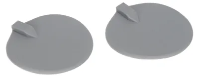 Image de 2 électrodes rondes de 95 mm, souples, confortables, en silicone, accessoires de physiothérapie