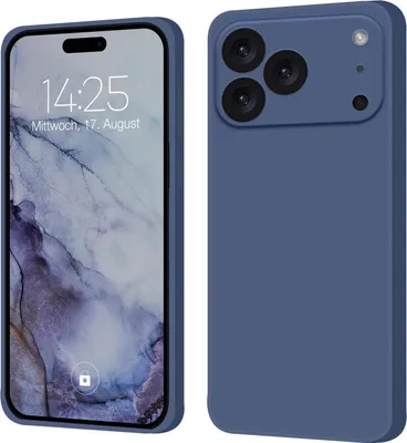 Produktbild von Hülle für Apple iPhone 17 Pro Max Case Cover Bumper Silikon Softgrip Schutzhülle Farbe: Lavendelblau