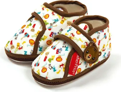 Produktbild von Fisher-Price Babyschuhe 2-3 Jahre Hausschuhe Babyschuhe Geschenkset (Braun)