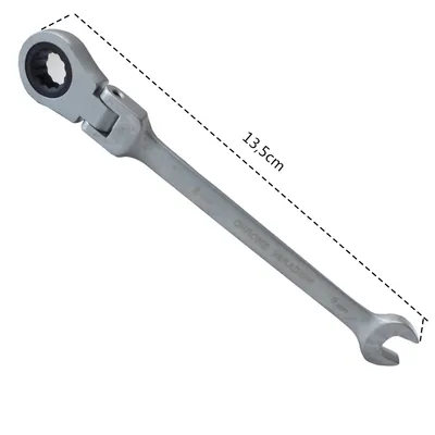 Produktbild von 8mm Ringmaul + Gelenk CRV Ratschenschlüssel Gelenkratschengabelschlüssel Ratsche Maulschlüssel Knarrenschlüssel BOHRFUX