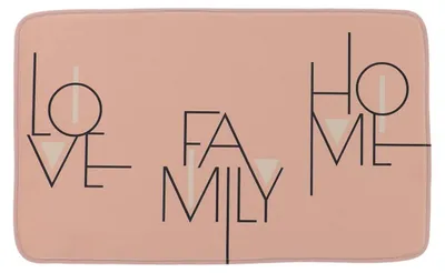 Produktbild von TENDANCE | Badezimmerteppich - Badematte - Badvorleger - 45 x 75 cm - rosa - Duschmatte - Badezimmer - Dekorativ