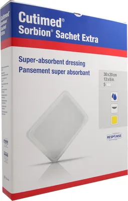 Immagine prodotto di Cutimed Sorbion Bustina Extra per ferite, 5 pezzi - 30x20cm