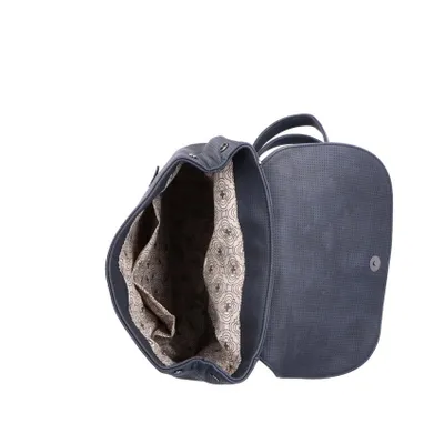 Produktbild von Rieker Damen Rucksack Überschlag Zierkette Cityrucksack H1603, Farbe:Blau