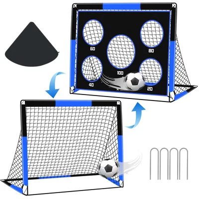 Obrázek produktu pro Fotbalová branka, rozměry 1,2 m a 1,5 m, skládací, pro použití na zahradě