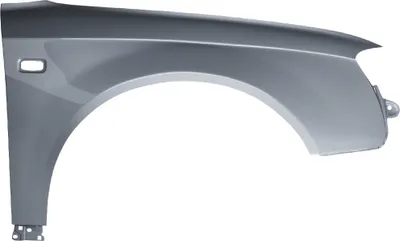Productafbeelding van BLU Spatbord geschikt voor Audi A4 B7 LY7J Rechts Zilver AvusSilber | 2004-2008 | Voorzijde | Gelakt | Montageklaar