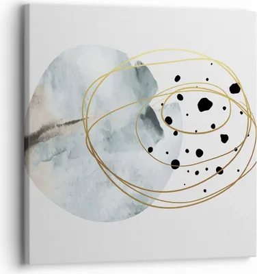Produktbild von Bild auf Leinwand - Leinwandbild - Einteilig - Modern Abstraktion Flecken - 30x30cm - Wand Bild - Wanddeko - Wandbilder - Leinwanddruck - Bilder - Wanddekoration - Leinwand bilder - AC30x30-4782
