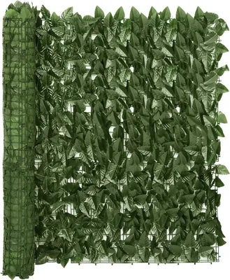 Immagine prodotto di Paravento da Balcone con Foglie Verde Scuro 500x100 cm