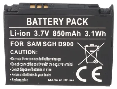 Produktbild von Akku passend für Samsung SGH-D900, -E780, -E788, AB50344CECSTD, 503442CE