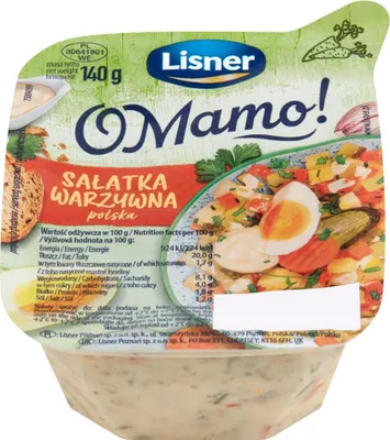 Zdjęcie produktu dla Lisner O Mamo! Sałatka Warzywna Polska 140 G