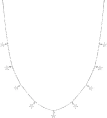 Image de Collier Femme Plaqué Rhodium Argent fin 925 - 43cm; TRS23475