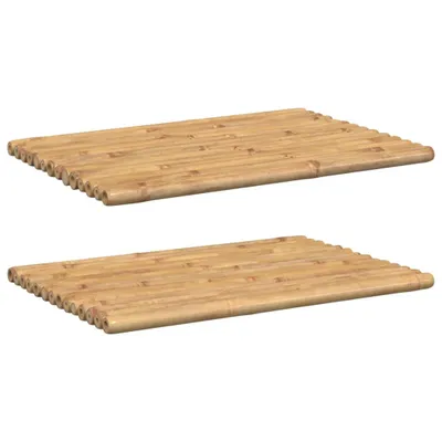 Produktbild von Badematten 2 Stk. 70x50 cm Bambus
