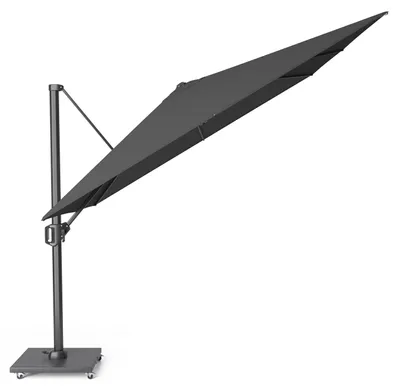 Produktbild von Platinum Sonnenschirm quadratisch Challenger T¹ Premium | hinten kippbarㅤ3.0 x 3.0 Meter 4 Faded Black | Anthrazit