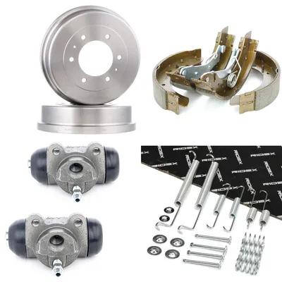 Produktbild von RIDEX Bremsensatz Trommelbremse Hinten für CITROËN Berlingo / Berlingo First (MF, GJK, GFK) 3859B0489