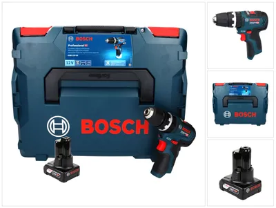 Produktbild von Bosch GSB 12V-35 Professional Akku Schlagbohrschrauber 12 V 35 Nm Brushless + 1x Akku 6,0 Ah + L-Boxx - ohne Ladegerät