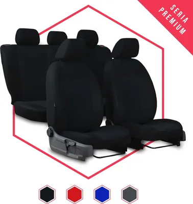 Immagine prodotto di Coprisedili auto Coprisedili universali per Peugeot 208 Set nero