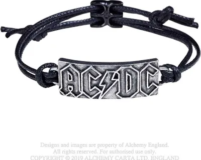 Produktbild von AC/DC Armband Uni AC/DC Logo schwarz Standard