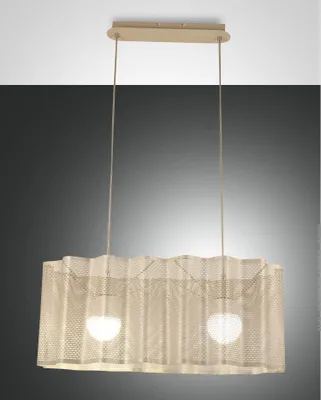 Produktbild von Fabas Luce Pendelleuchte Glicine E27 2000x300mm Gold