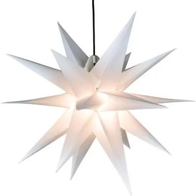 Zdjęcie produktu dla Dekoracja świąteczna - gwiazda 1 LED, 55 cm, biała