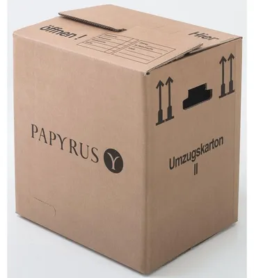 Produktbild von Umzugskarton 500x350x370 mm braun Wellpappe VE=10 Stück.