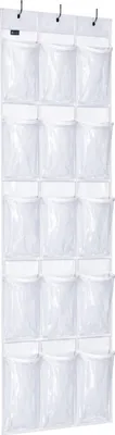 Produktbild von Tür-Schuhhalter – 15 Fächer – Hängender Schuhhalter – Transparent – Schuhregal für die Tür – Aufbewahrungshalter für Schuhe, Accessoires und Kleidung