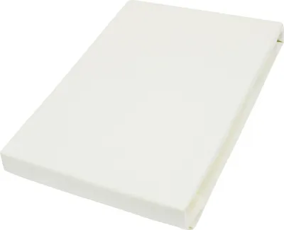 Produktbild von Vario Flausch-Spannbetttuch ecru, 100 x 200 cm