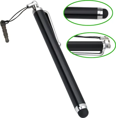 Produktbild von Stylus Stift mit Staubschutz für alle Touchscreen-Geräte iPhone, Galaxy Tab etc.