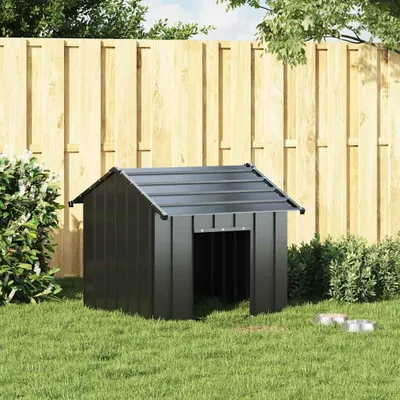 Obrázok produktu pre vidaXL Psia búda so strechou 85x107x81 cm Pozinkovaná oceľ