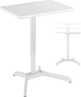 Immagine prodotto di Scrivania regolabile in altezza - tavolino per laptop - piano di lavoro 71 cm x 50 cm