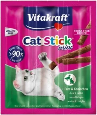 Produktbild von Vitakraft 24190, Snacks, Katze, Adult, Ente, Kaninchen, 18 g