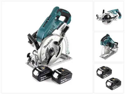 Produktbild von Makita DRS 780 F Akku Handkreissäge 36V ( 2x18V ) 185 mm Brushless + 2x Akku 3,0Ah - ohne Ladegerät