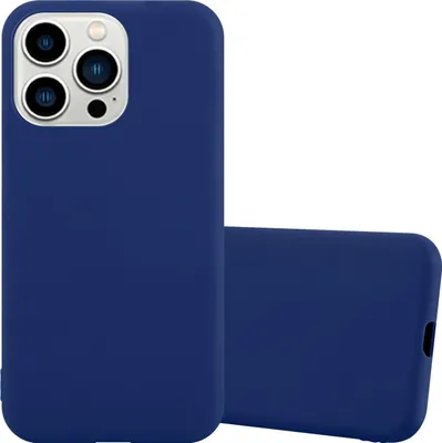 Image de Cadorabo Housse pour Apple iPhone 14 PRO Housse de protection bleue Housse pour téléphone portable TPU Silicone Etui Case Cover