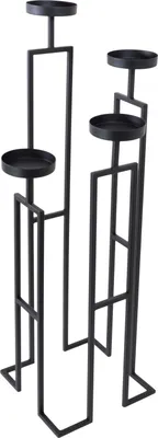 Produktbild von LOFT42 Bodenkerzenständer Stella 4 Kerzen - Schwarzes Metall