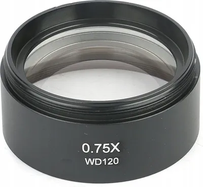 Image de Rosfix Objectif Microscopique 0.75x – Lentille pour Microscope Stéréoscopique | Distance de travail 120 mm | Filage 48mm