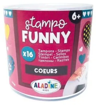 Zdjęcie produktu dla ALADINE - Pieczątka dla dzieci Śmieszne serduszka