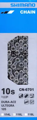 Produktbild von Shimano Dura Ace Ultegra 105 Kette 10 fach Fahrradkette 116 L CN - 6701 10fach