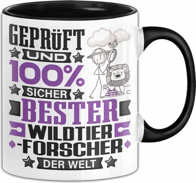 Produktbild von Wildtierforscher Geschenk Lustiger Spruch für Wildtierforscher Geschenkidee Bester Wildtierforscher Der Welt (Schwarz)