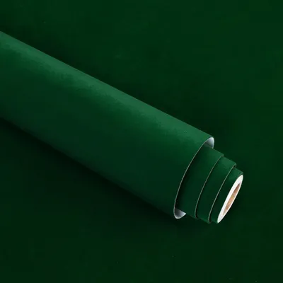 Productafbeelding van Zelfklevend Fluweel Behang Donkergroen 60 cm x 400 cm