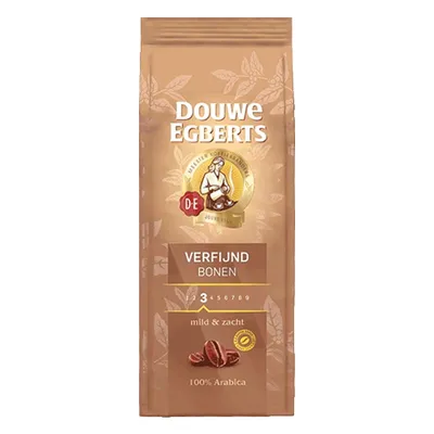 Obrázek produktu pro Douwe Egberts – Verfijnd (Rafinované) Kávová zrna – 500 g