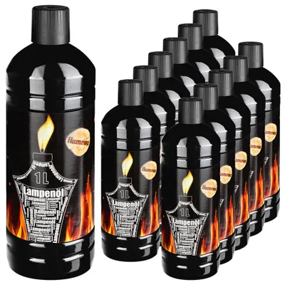 Produktbild von Lampenoel Lampenöl Petroleum Lampe Garten Oel Fackeln Fackel Laterne Öl Innen Camping 12 Liter Flasche Outdoor Oil Öllampe flüssig Gartenfackeln Flameup