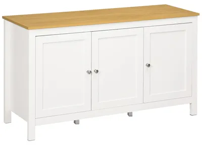 Immagine prodotto di Mobile contenitore - Credenza - Mobile buffet - Armadio contenitore - Mobile per soggiorno - 3 ante - 2 ripiani regolabili