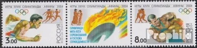 Produktbild von Briefmarken Russland 2004 Mi 1190-1191 Dreierstreifen (kompl.Ausg.) postfrisch Olympische Sommerspiele