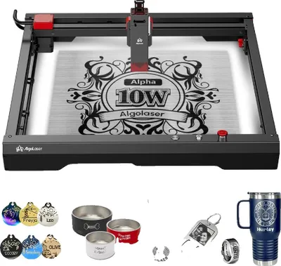 Obrázek produktu pro Laserová gravírka, Vysokorychlostní přesnost, Kompatibilní s více formáty, ALGOLASER ALPHA 10W