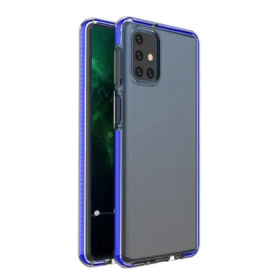 Produktbild von Spring Case Gelhülle Mit Farbigem Rahmen Für Samsung Galaxy M51 Dunkelblau