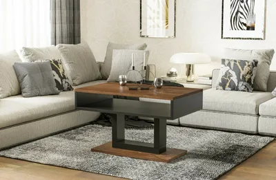Produktbild von Endo-Möbel Couchtisch Tilo 110x60x58 cm Wohnzimmertisch mit Ablage (Stirling Eiche)