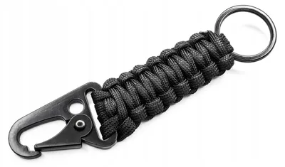 Produktbild von Paracord Survival Karabiner Schlüsselanhänger für Rucksack