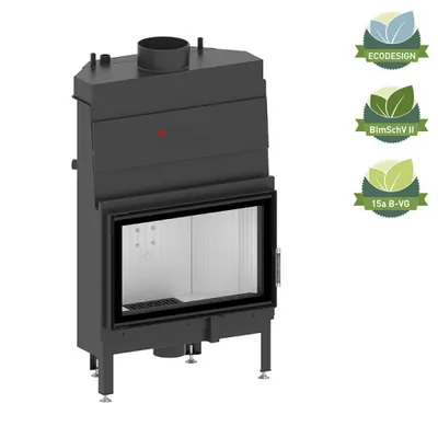 Produktbild von Kaminofen Hitze ALBERO Aquasystem ALAQS 68×43.S-D 16 kW Kaminofeneinsatz Kamin Aqua
