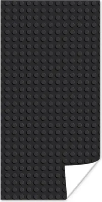 Produktbild von MuchoWow® Poster Lego - Bild - Schwarz 75x150 cm - Dekoration für die Wände