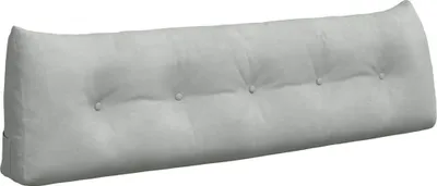 Zdjęcie produktu dla vidaXL Poduszka pod plecy Jasnoszara 160 x 24 x 50 cm Aksamit