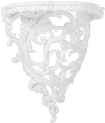 Produktbild von Barock Deko Holzregal für Wohnzimmer Blumenwand
