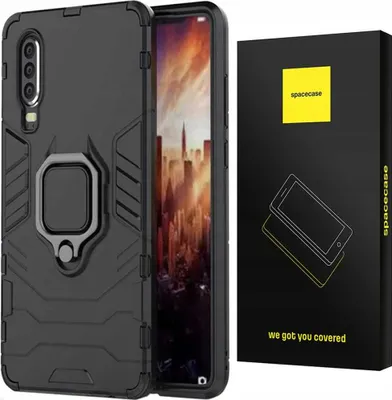 Produktbild von Spacecase X-Ring Huawei P30 schwarz